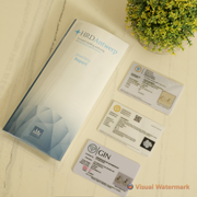 Three Oval Emerald Halo Diamond Ring